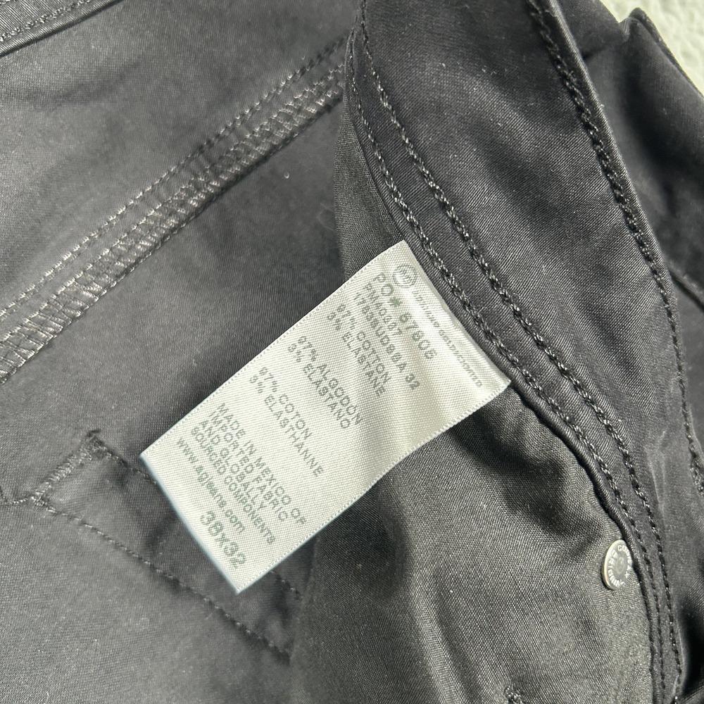AG Adriano Goldschmied‎ Mens Pants 38x32 The Tellis Modern Slim black 5 pocket - Picture 3 of 8